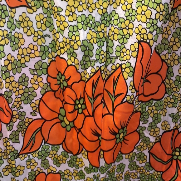 Vintage 70s Open Back Maxi Dress - Picture 5 of 5